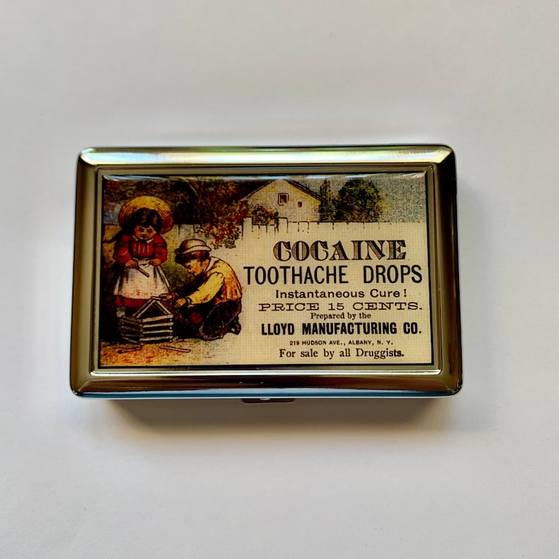 Vintage Toothache Ad Poster Cigarette or Card Case or Wallet 画像 9