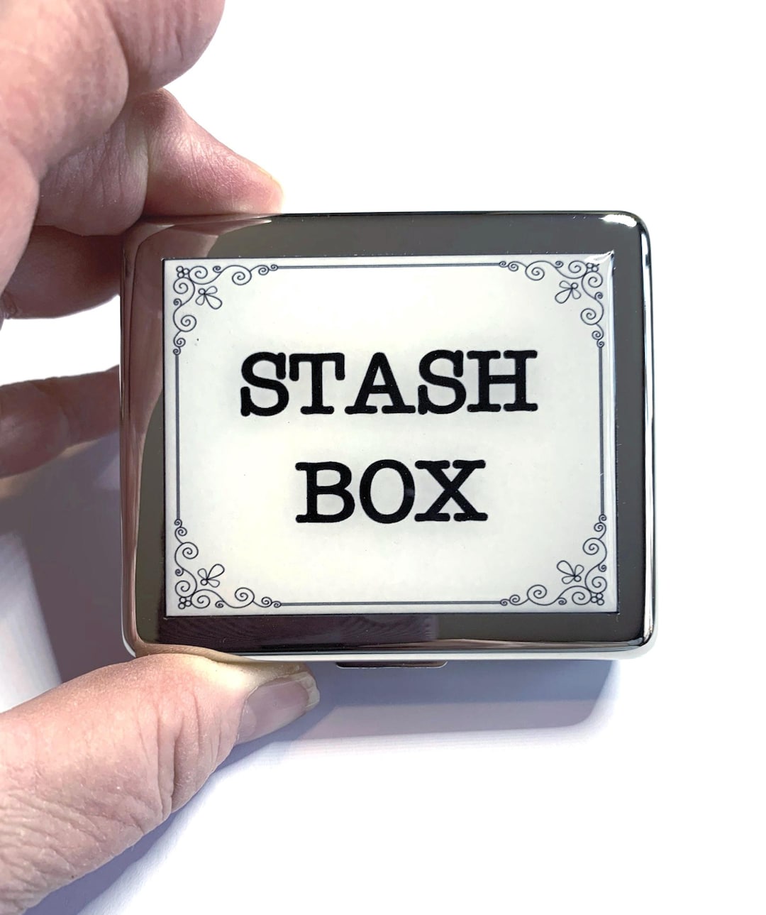 Retro Stash Sign Vintage Stash Box 7 Day Pill Box With Mirror - Etsy