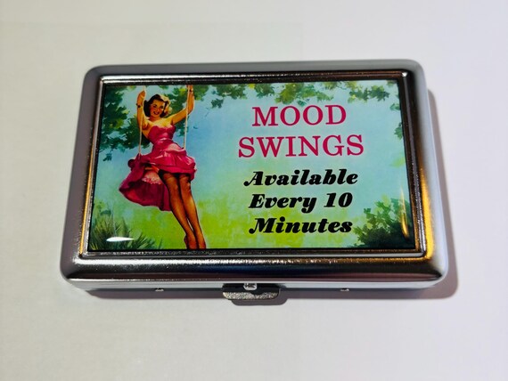 swing cigarette Vintage Poster Mood Swings Cigarette or Card Case or Wallet