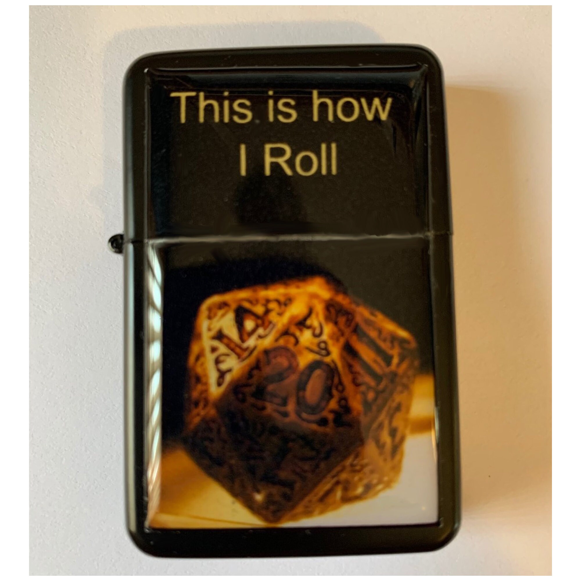 Dungeons and Dragons D20 Dice Lighter This is How I Roll - Etsy