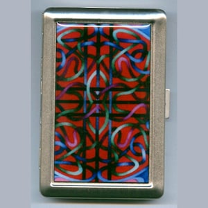 Porte-cigarette ou porte-cartes ou portefeuille en forme de noeud celtique