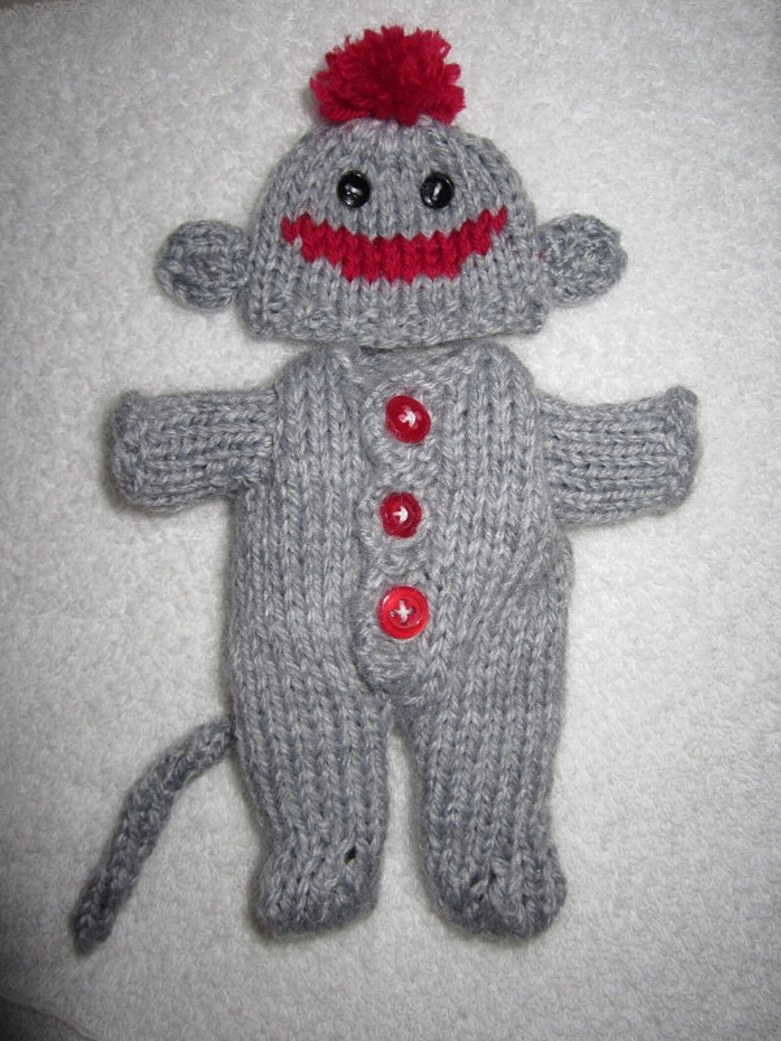 Sock Monkey Knitting Pattern 5 Inch Chubby Lots to Love Etsy