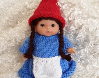 Knitting Pattern Berenguer Baby Doll Mrs Gnome Outfit pdf download doll clothes