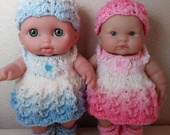 Berenguer Baby Doll Knit Pattern Strawberry Ice Cream Set for 8  and 8.5inch lots to love baby doll instant download