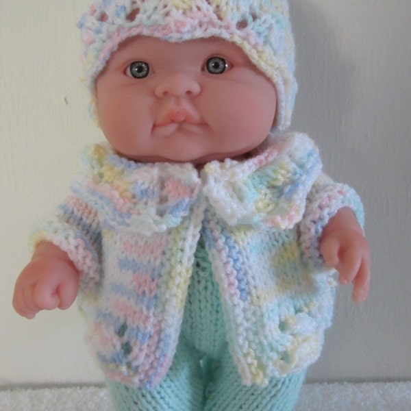 Knitting Pattern Berenguer Baby Doll Lace Pram Set for the 10 inch Lots to Love Doll instant digital download