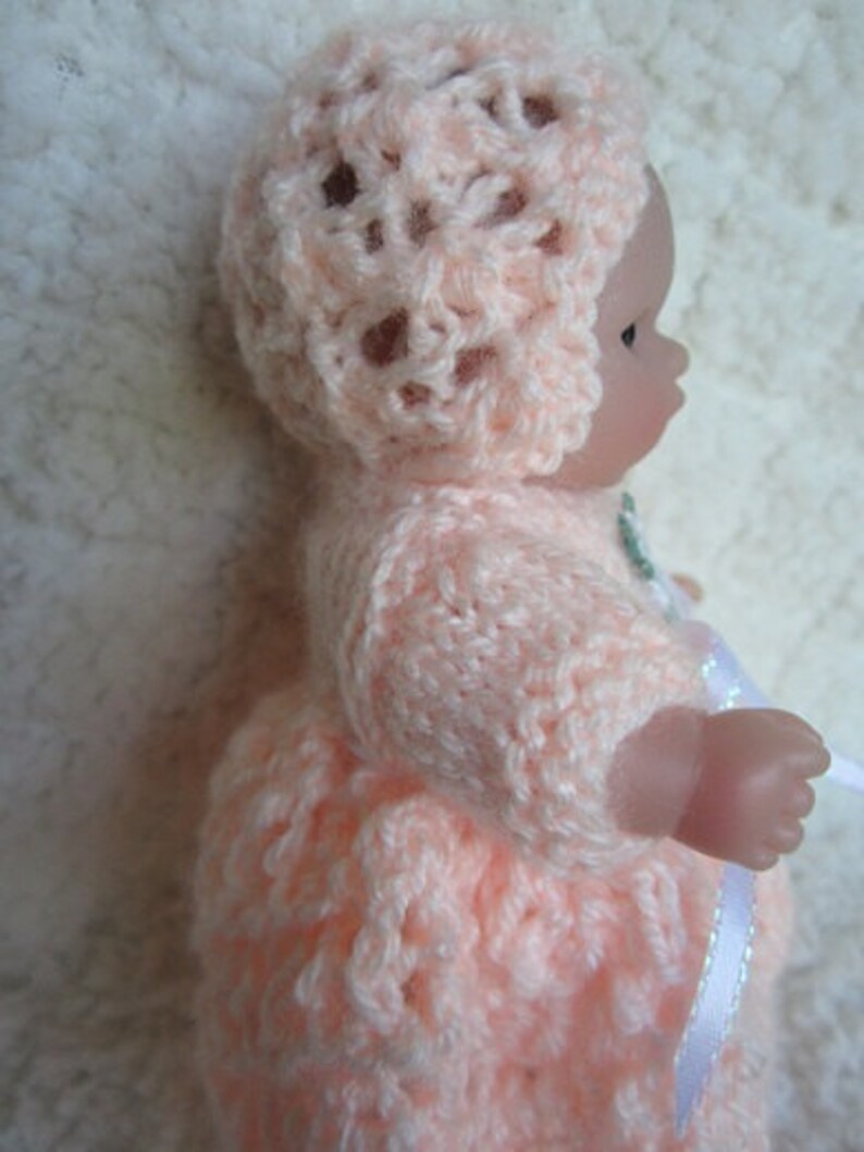 Knitting Pattern Itty Bitty Baby Dolls Lattice Lace Dress Etsy Canada