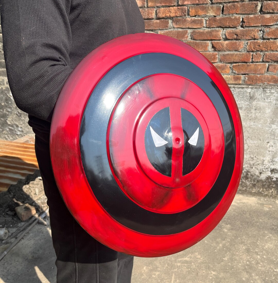 Deadpool & Wolverine Cosplay Wall Hanging, Deadpool Shield, Medieval ...