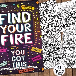 Páginas para colorear con citas motivacionales para adultos, libro para colorear de afirmaciones, página para colorear de afirmaciones de amor propio, citas inspiradoras y positivas para la vida