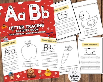 ABC Coloring Book, ABC Coloring, Alphabet Coloring Page, Alphabet Coloring, Preschool Coloring Page, Preschool Activity, Pre-K, Kindergarten