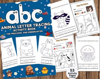 ABC Coloring Book, ABC Coloring, Alphabet Coloring Page, Alphabet Coloring, Preschool Coloring Page, Preschool Activity, Pre-K, Kindergarten
