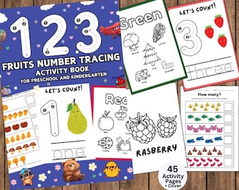 Numbers Coloring Pages, Coloring Pages for Kids, Preschool Coloring Pages, Homeschool Printable, Preschool Activity, Toddlers, Kindergarten