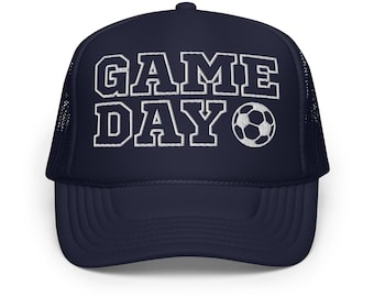 Game Day Soccer Hat | Embroidered Foam Trucker Cap