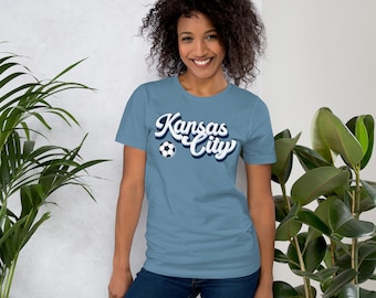 Camiseta de fútbol de Kansas City / Camiseta de lona Sporting KC Bella