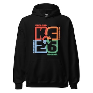 Kansas City 2026 Soccer Hoodie | KC England Netherlands Argentina Algeria Sweatshirt | World Cup Fan Adult Unisex Sweatshirt