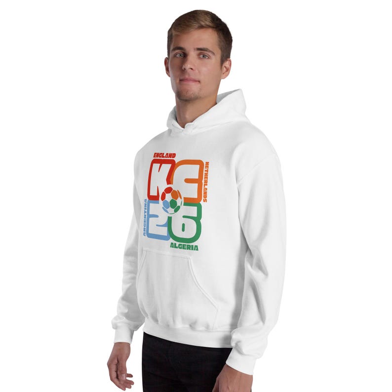 Kansas City 2026 Soccer Hoodie | KC England Netherlands Argentina Algeria Sweatshirt | World Cup Fan Adult Unisex Sweatshirt