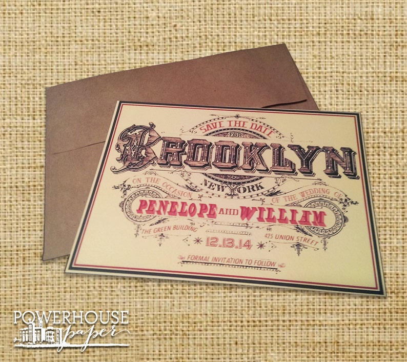 Brooklyn Vintage Save the Date