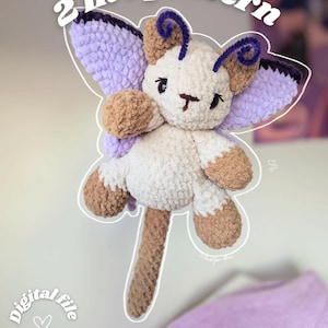 Moth kitty 2 in 1 PLUSHIE CROCHET PATTERN