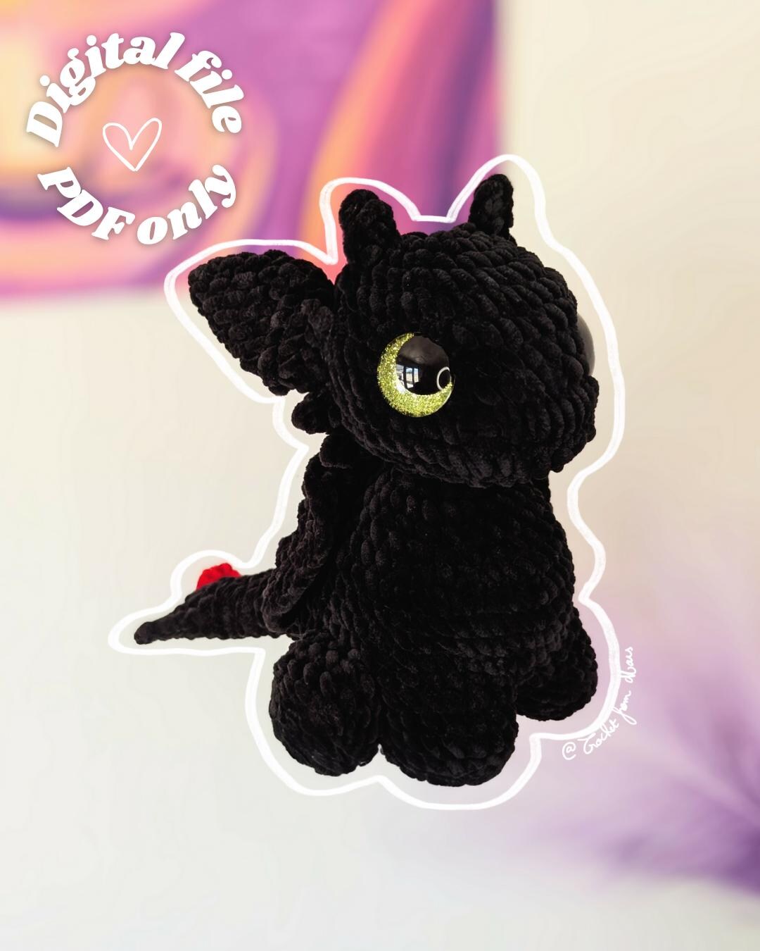 Void the Night Dragon CROCHET PATTERN - Etsy