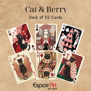 Lot de 52 cartes de poker NUMÉRIQUES dessinées à la main | Jeu de 54 cartes | Art du jeu de cartes | Jeu de poker | Art Espoir