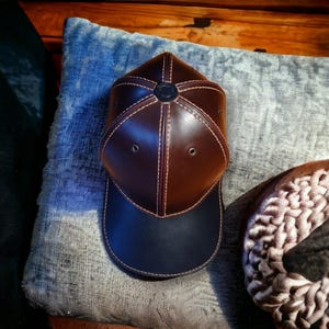 Handcrafted Genuine Leather Baseball Cap – Stylish and Durable