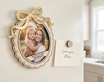 Calamita per frigorifero con foto per la festa della mamma / Calamita per frigorifero / Regalo per la festa della mamma / Regalo per la mamma / Regalo per la nonna / Regalo per la mamma / Cornice per foto