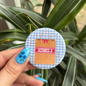 2.25&quot; Shop Small Button, Pinback Button, Large Button, Trinket Button, Bag Button, 2.5&quot; Button Badge