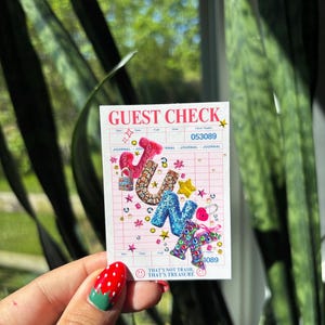 JUNK Sticker, Pink Version, Journal Stickers, Junk Journal Sticker, Vinyl Sticker, Journal Cover Sticker, Guest Check Sticker