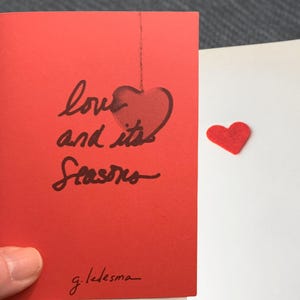 Love And Its Seasons Poetry Zine | Love Poems | Poetry Book | Romantic Zine |