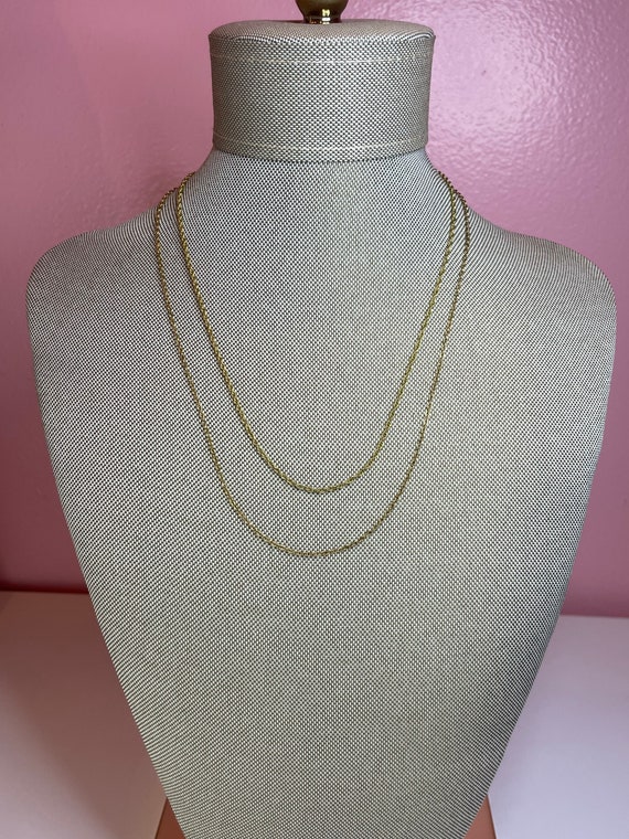 2 vintage 1/20 12kGF chain link necklaces. - image 1