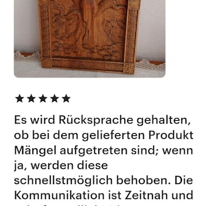 May include: Wooden relief carving depicting a woman in a flowing gown, surrounded by trees and a moon. The carving is framed with decorative borders and has a natural wood finish.
