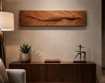 Gift for Him Unique Wall Art, Statement Living Room Decor, Office Wall Upgrade, Masculine Home Accent, Exotic Jungle Interior Piece