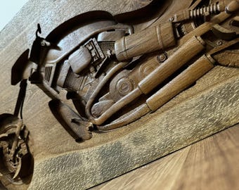 Custom Wood Carving – 3D Wooden Relief Portrait from Photo, Beech Wood