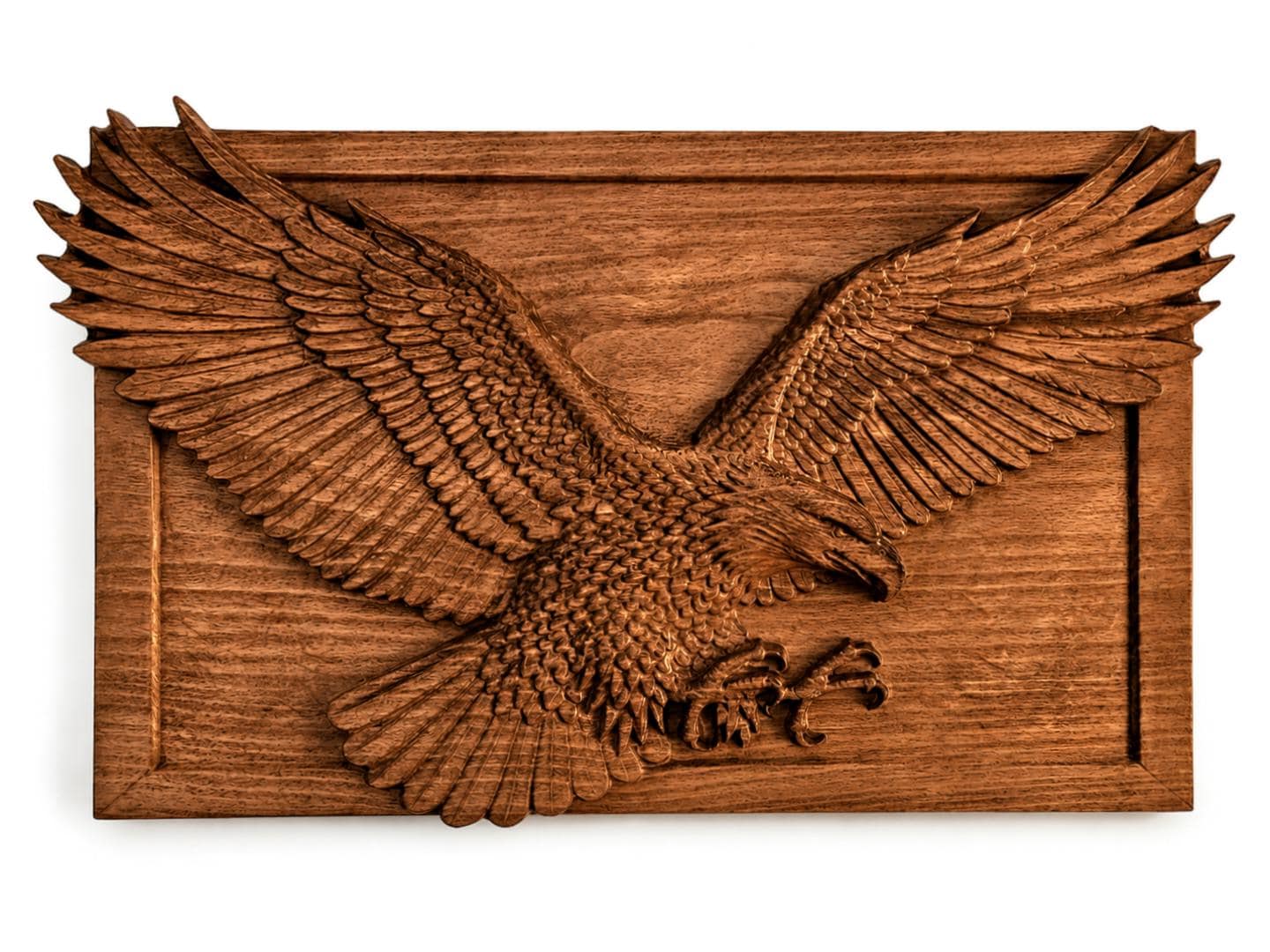 Hand-carved Beech Wood Eagle Wall Art | Bulgarian Relief Panel - Etsy