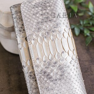 Exotic Snakeskin Wallet for Women in Luxury Metallic Color