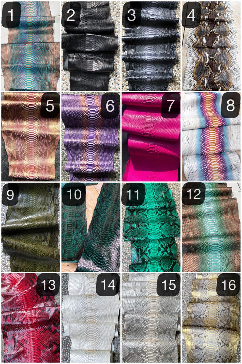 Rainbow Python Leather Phone Pouch: Slim Crossbody Bag with Gold Chain image 10