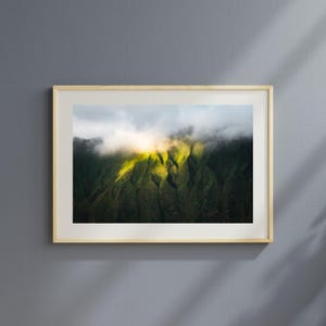 Hawaii Print | Hawaii Landscape Photo, Tropical Wall Art, Hawaiian Art, Mountain Art Print, Nature Landscape, Fine Art, Sunrise Photograph