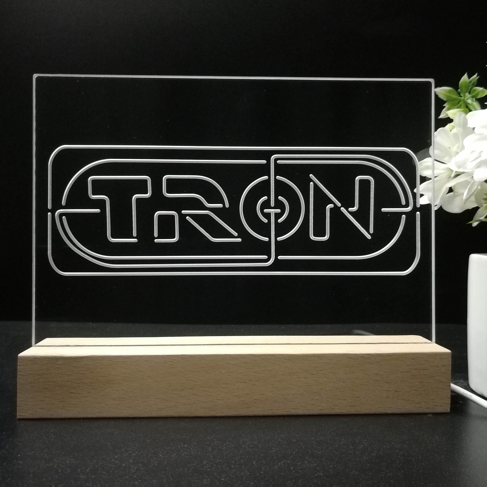 Tron Fiction Night Light Sign, Gamertag Neon Desk Light Sign, Multi ...