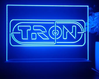 Tron Fiction Night Light Sign, Gamertag Neon Desk Light Sign, Multi Colors Light