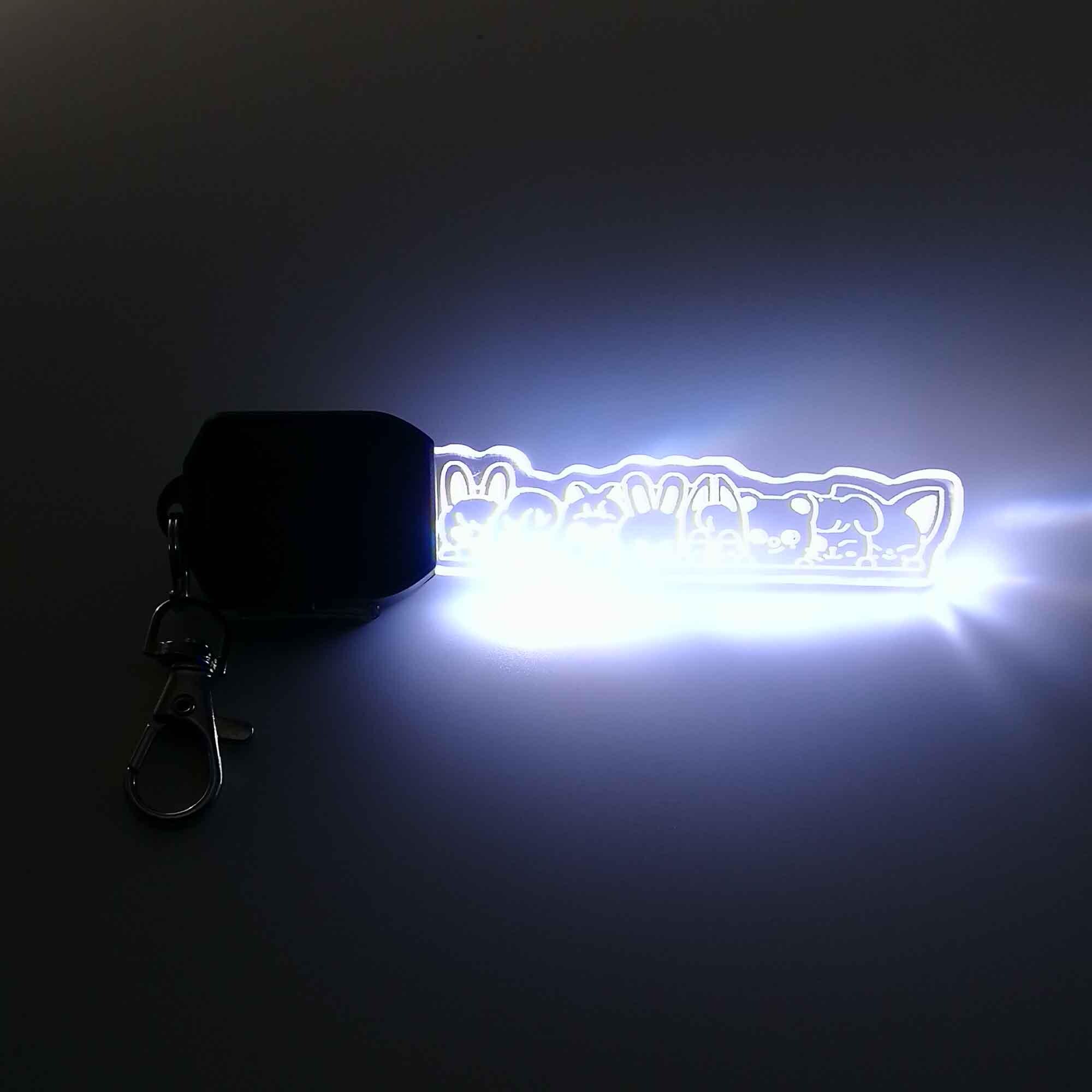 Skzoo LED Light Keychain Charm, Custom Party LED Bag Charm, Kpop ...