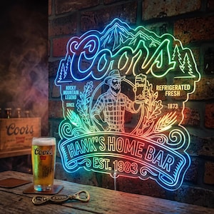 Coors Light Sign - Etsy