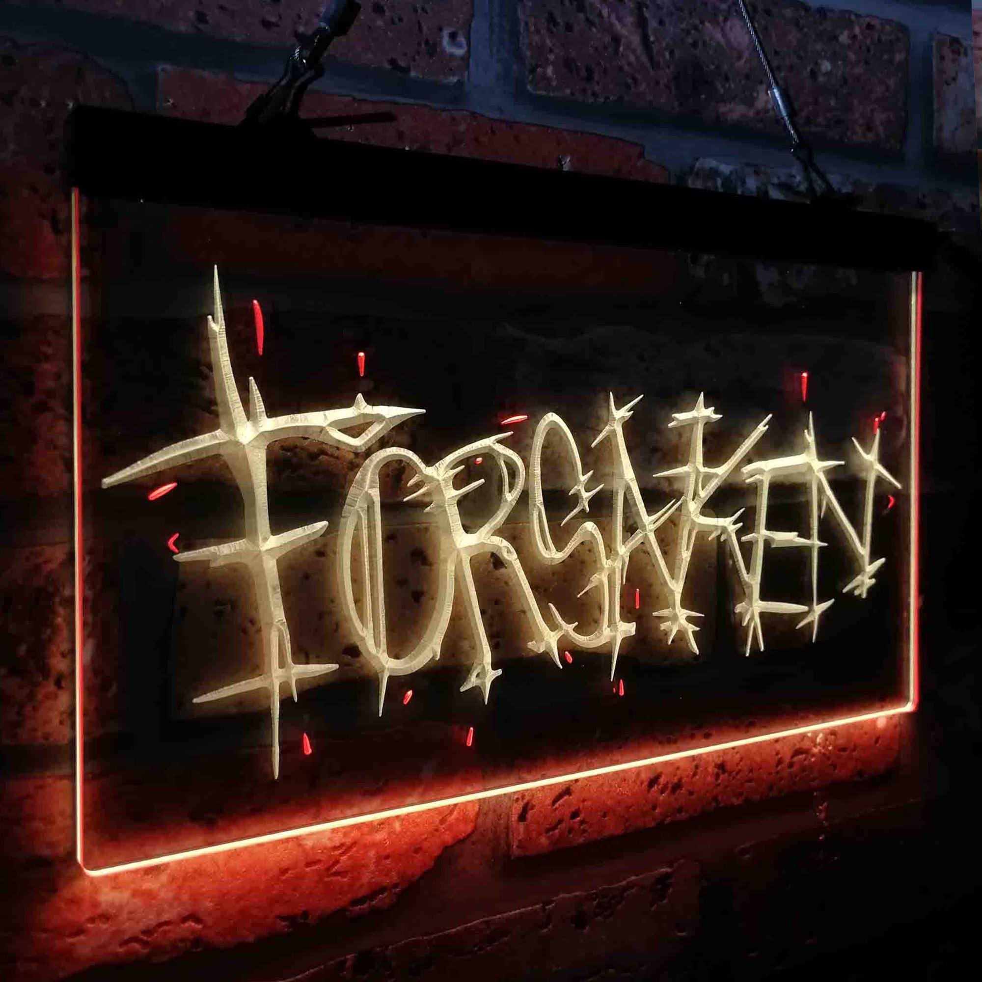 Forsaken LED Light Sign, Custom Game Room Neon Sign, Home Décor