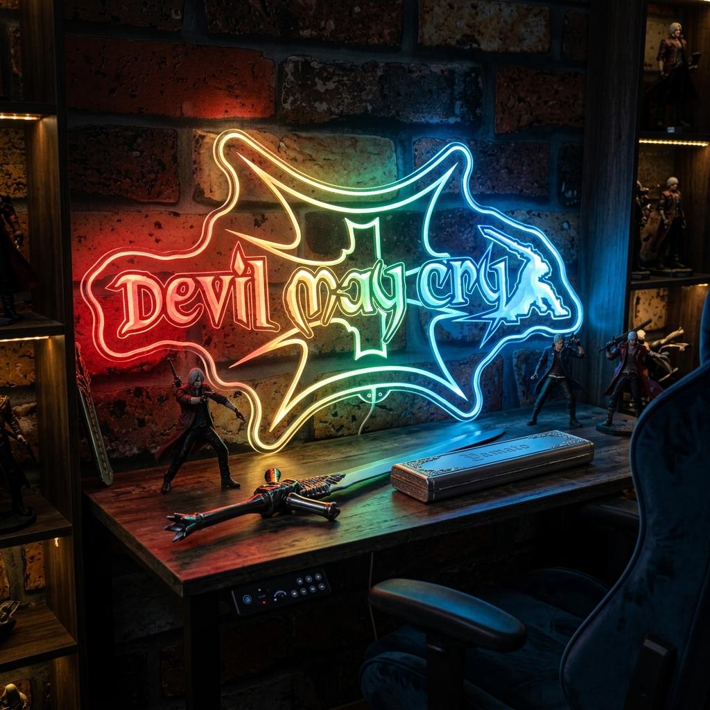 デビルメイクライ　LED ネオンサイン Devil may cry neon - Etsy 日本
