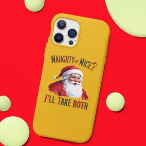 Festive Santa iPhone Case: Christmas Holiday Cover, Cute Design Gift for Him & Her, Seasonal Phone Accessory