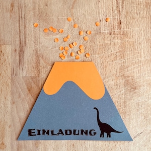 Carte d'invitation volcan
