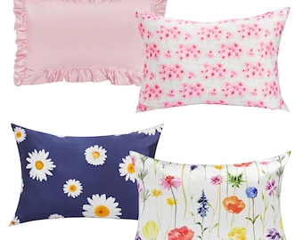 100% Mulberry Silk Pillowcase – Floral Print, Skin & Hair Benefits