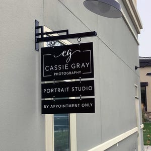 Blade Sign | Outdoor Advertising Sign | Shop Sign Custom | Directional Sign | Salon Sign | Hanging Sign | Multi tier Sign| Storefront Sign