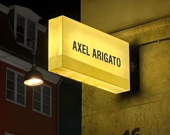 LED Lightbox Custom Street Sign, Double-Sided Outdoor Acrylic Sign, LED Business Signage