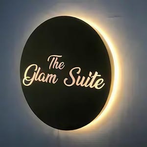 3D Acrylic Backlit Business Sign,Salon Logo Sign,Acrylic Sign,Acrylic Backlit Sign,3D Logo BACKLIT Sign,Wall Logo For Spa Beauty Decor