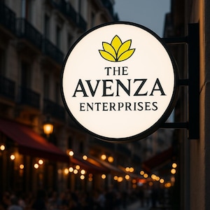 Custom Light box Sign, Customized Signage for Salon & Coffee Shop | Light Box Business Sign | Illuminated Store Front Sign, Outdoor Sign