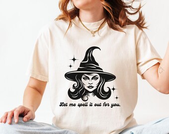 Comfort Colors Witch Shirt | Halloween Shirt | Magical Shirt | Vintage Witch Graphic Tee | Spooky Season Fall Tee | Sarcastic Witch Shirt